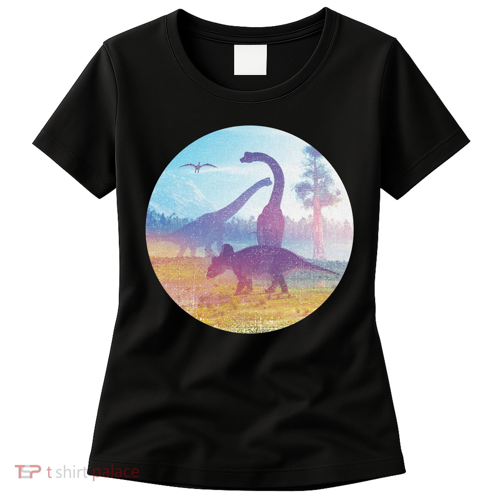 Dinosaur Landscape Women's T-Shirt