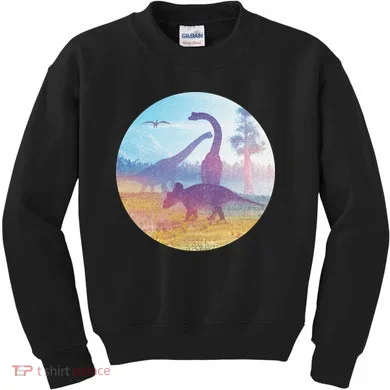 Dinosaur Landscape Kids Sweatshirt