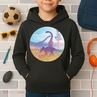 Dinosaur Landscape Kids Hoodie thumb 2