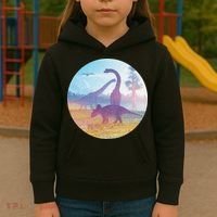 Dinosaur Landscape Kids Hoodie thumb 3