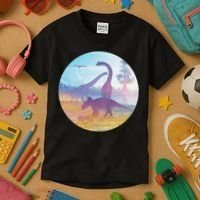 Dinosaur Landscape Kids T-Shirt thumb 3