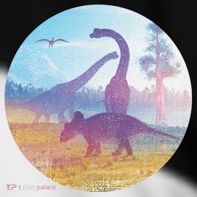 Dinosaur Landscape Toddler Fine Jersey T-Shirt