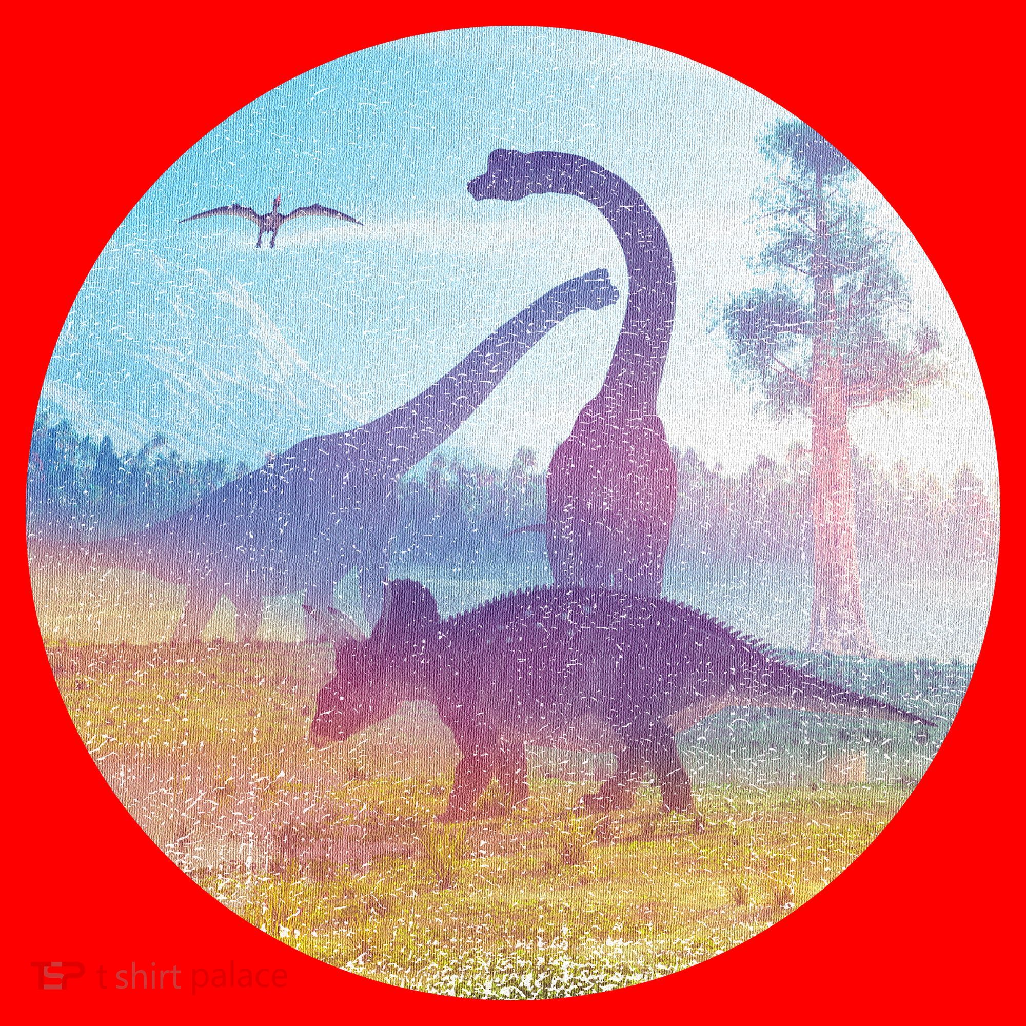 Dinosaur Landscape Santa Hat