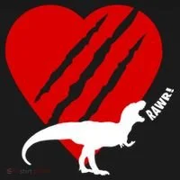 Dinosaur RAWR Valentine's Day Toddler Hoodie thumb 2