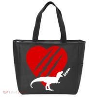 Dinosaur RAWR Valentine's Day Tote Bag thumb 0