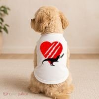 Dinosaur RAWR Valentine's Day Doggie Tank thumb 2