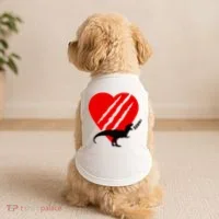 Dinosaur RAWR Valentine's Day Doggie Tank thumb 2