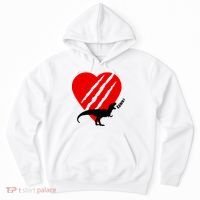 Dinosaur RAWR Valentine's Day Hoodie thumb 0