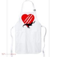Dinosaur RAWR Valentine's Day Apron thumb 0