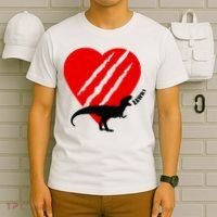Dinosaur RAWR Valentine's Day T-Shirt thumb 6