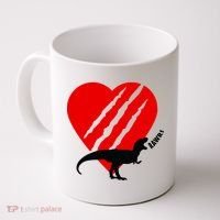 Dinosaur RAWR Valentine's Day Coffee Mug thumb 0