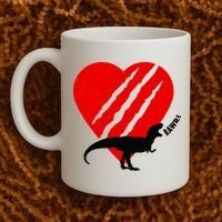 Dinosaur RAWR Valentine's Day Coffee Mug thumb 2