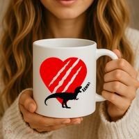 Dinosaur RAWR Valentine's Day Coffee Mug thumb 3