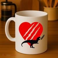Dinosaur RAWR Valentine's Day Coffee Mug thumb 4