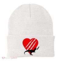 Dinosaur RAWR Valentine's Day Beanie thumb 0