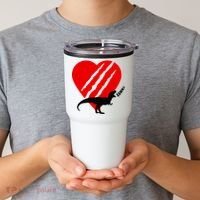 Dinosaur RAWR Valentine's Day Tumbler thumb 2
