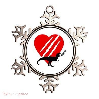 Dinosaur RAWR Valentine's Day Ornament