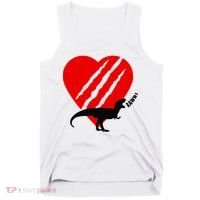 Dinosaur RAWR Valentine's Day Tank Top thumb 0