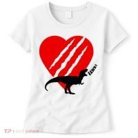 Dinosaur RAWR Valentine's Day Women's T-Shirt thumb 0
