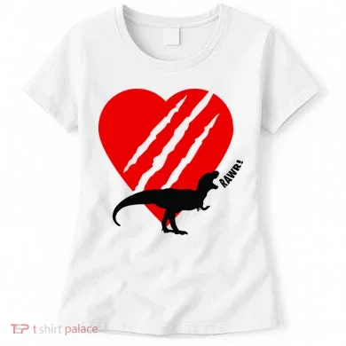 Dinosaur RAWR Valentine's Day Women's T-Shirt