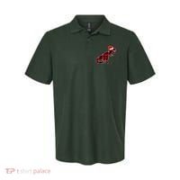 Dinosaur Santa Plaid Polo thumb 0