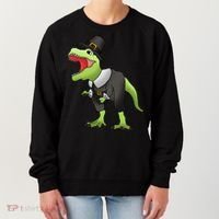 Dinosaur Thanksgiving Pilgrim Women's Sweatshirt thumb 0