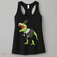 Dinosaur Thanksgiving Pilgrim Women's Tank Top thumb 3