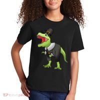Dinosaur Thanksgiving Pilgrim Kids T-Shirt thumb 2