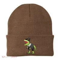 Dinosaur Thanksgiving Pilgrim Beanie thumb 0