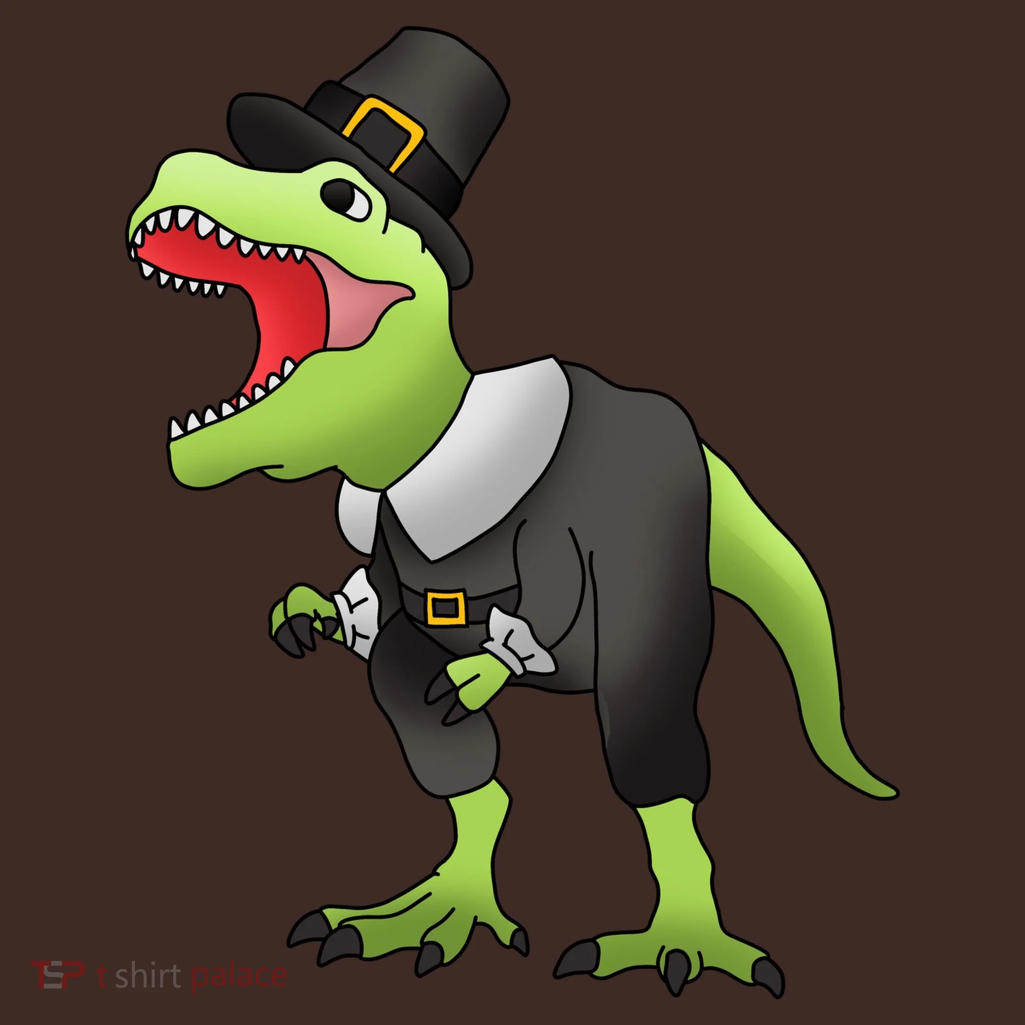 Dinosaur Thanksgiving Pilgrim Beanie