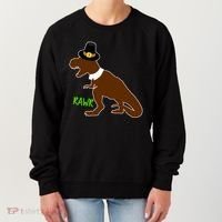 Dinosaur Thanksgiving T-Rex Pilgrim Women's Sweatshirt thumb 0