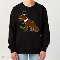 Dinosaur Thanksgiving T-Rex Pilgrim Women's Sweatshirt thumb 0