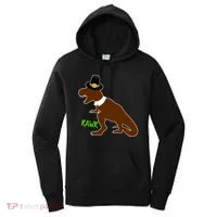 Dinosaur Thanksgiving T-Rex Pilgrim Women's Hoodie thumb 0