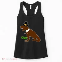 Dinosaur Thanksgiving T-Rex Pilgrim Women's Tank Top thumb 0