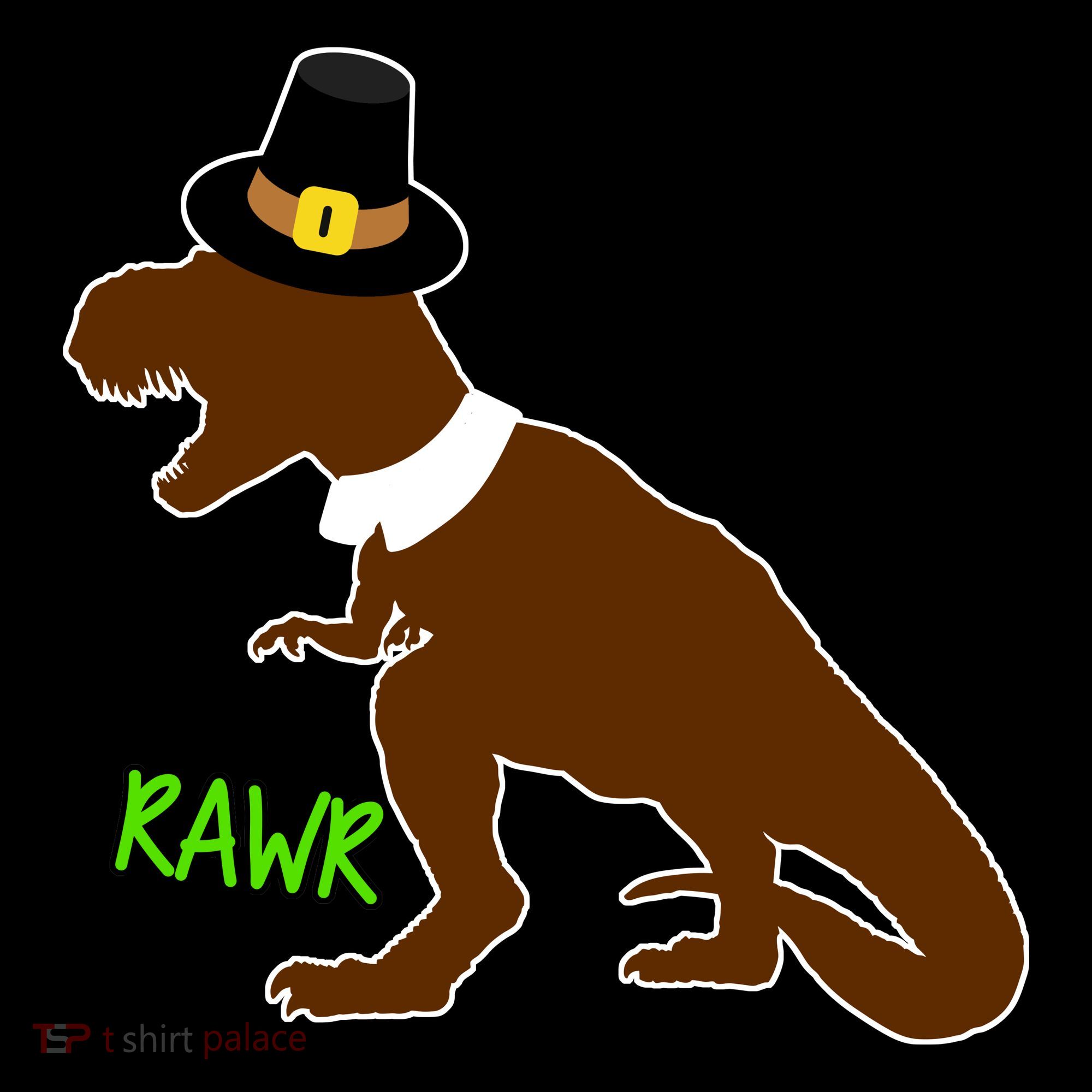 Dinosaur Thanksgiving T-Rex Pilgrim Women's Tank Top