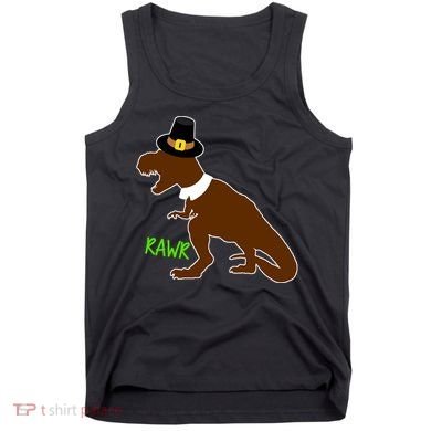 Dinosaur Thanksgiving T-Rex Pilgrim Tank Top