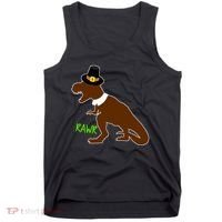 Dinosaur Thanksgiving T-Rex Pilgrim Tank Top thumb 0