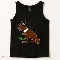 Dinosaur Thanksgiving T-Rex Pilgrim Tank Top thumb 2