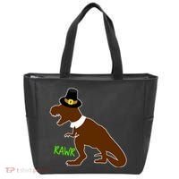 Dinosaur Thanksgiving T-Rex Pilgrim Tote Bag thumb 0