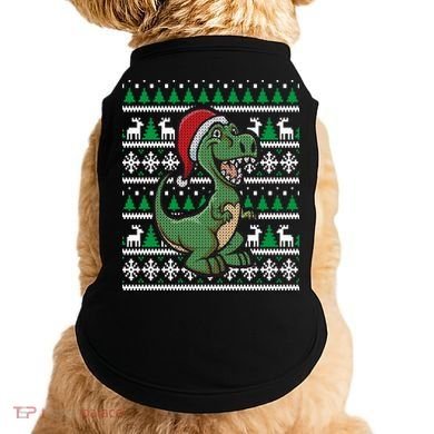 Dinosaur Ugly Christmas Doggie Tank