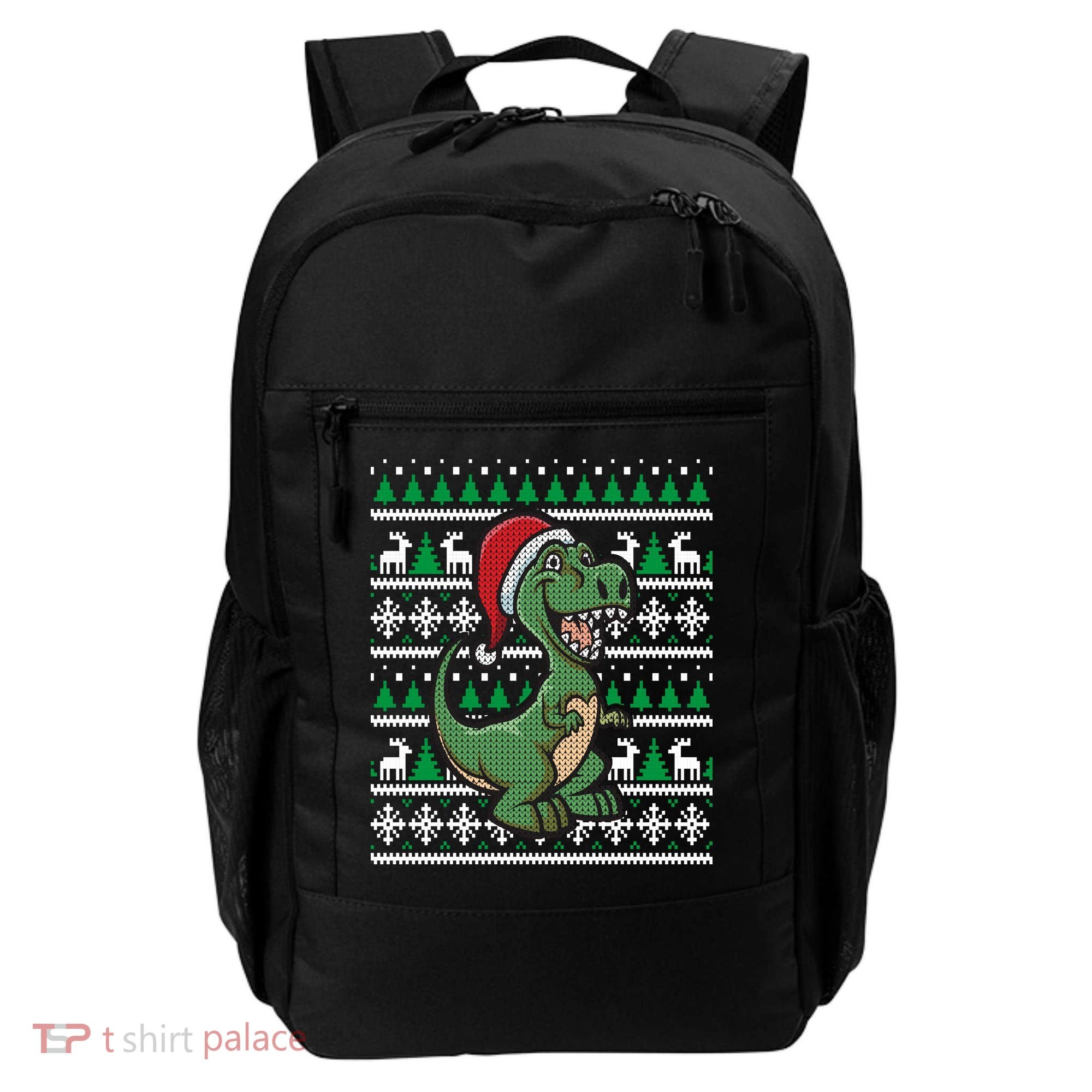 Dinosaur Ugly Christmas Backpack