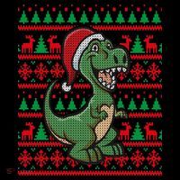 Dinosaur Ugly Christmas Coffee Mug thumb 5