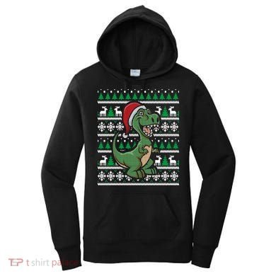Dinosaur Ugly Christmas Women's Hoodie