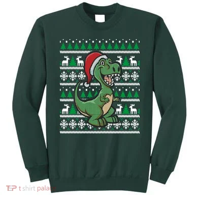 Dinosaur Ugly Christmas Sweatshirt