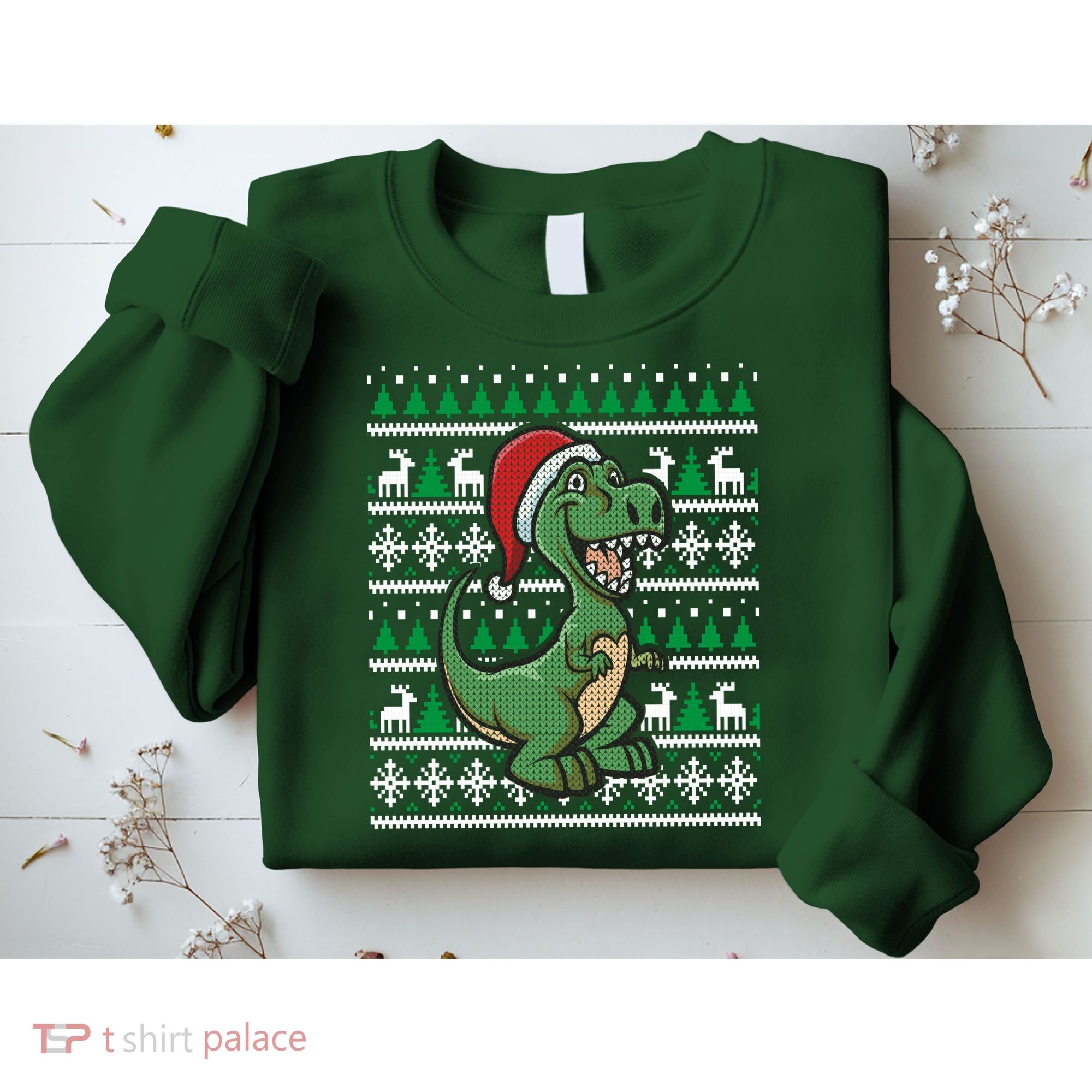 Dinosaur Ugly Christmas Sweatshirt