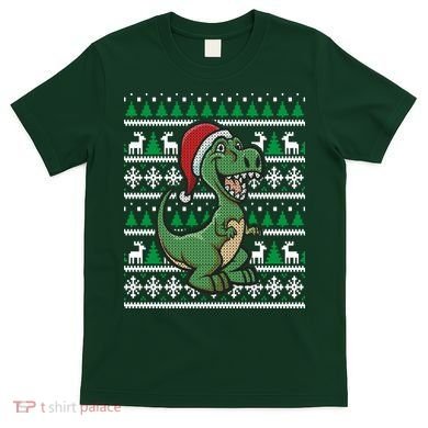 Dinosaur Ugly Christmas T-Shirt