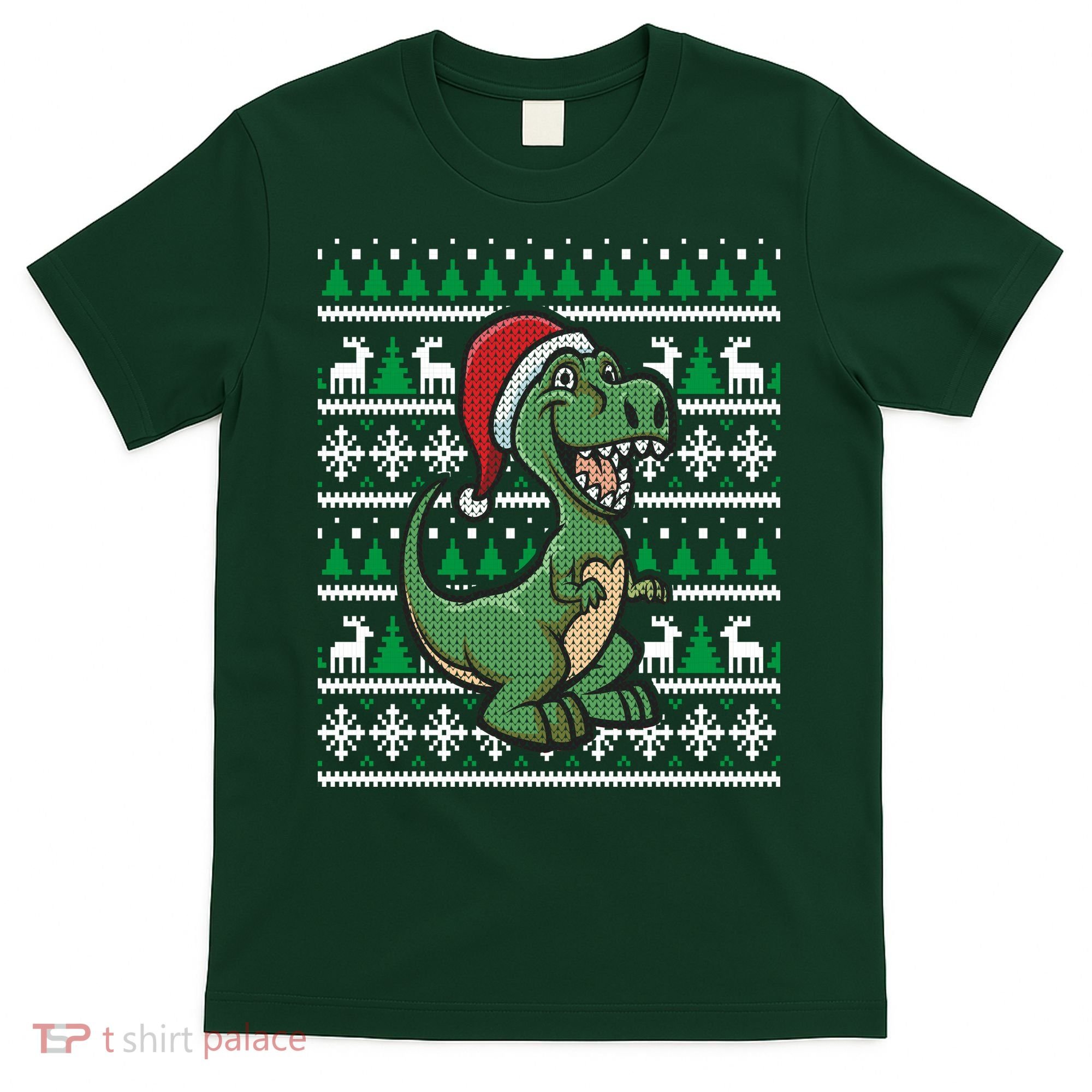 Dinosaur Ugly Christmas T-Shirt