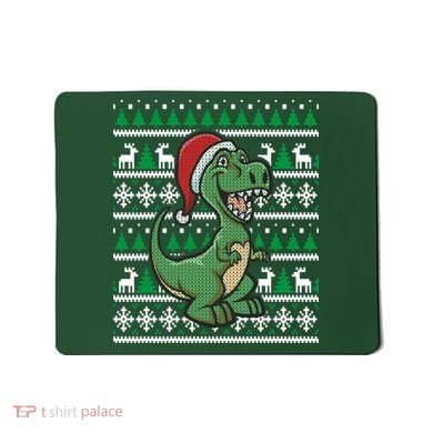 Dinosaur Ugly Christmas Mousepad