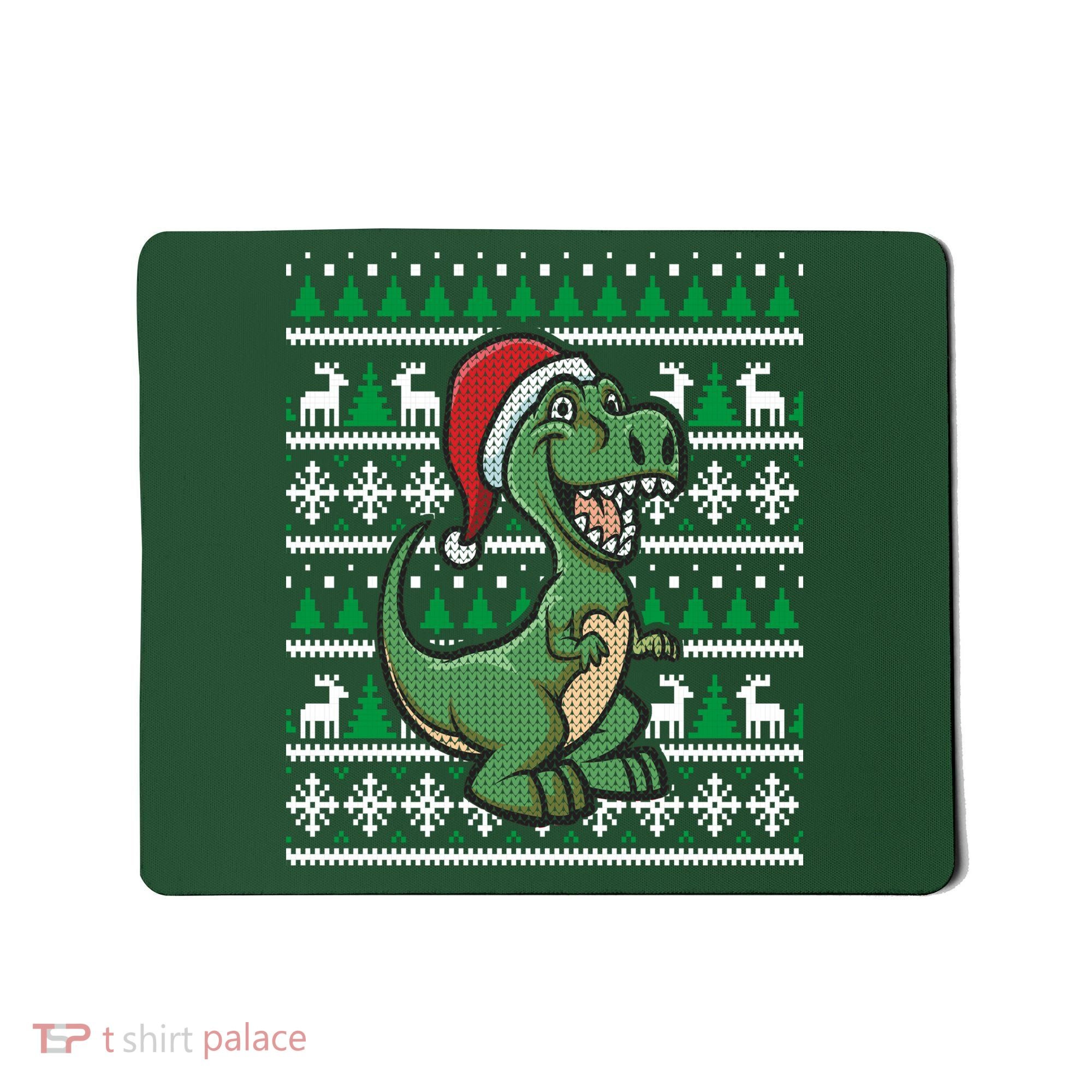 Dinosaur Ugly Christmas Mousepad