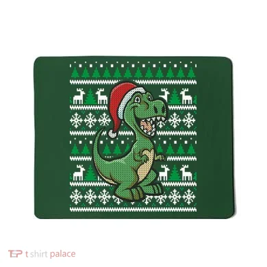 Dinosaur Ugly Christmas Mousepad